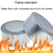Glass Fiber Cloth Aluminum Foil Tape 5cm x 20m - Waterproof Seam Sealing Tape - 6