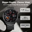 LEMFO LF38 Smart Watch 1.6" IPS Screen Steel Strap Blood Oxygen Monitoring Silver - 4