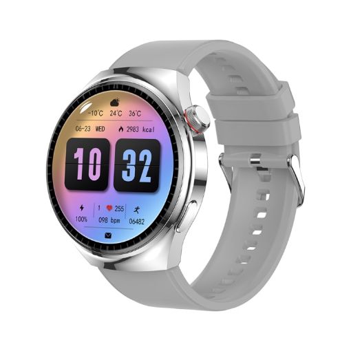 LEMFO LF38 Smart Watch 1.6" IPS Screen Blood Oxygen Monitor Silver - 1