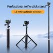 TELESIN 360 Degree Rotation Selfie Stick Tripod for GoPro Hero - Black - 2