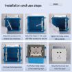 Universal Wire Concealed Box Repairer Switch Socket Base Box Repair Support Rod Fixing Tool - 8