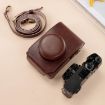 FUJIFILM X100VI Leather Camera Case Bag with Strap - Coffee - 4