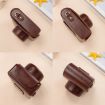 FUJIFILM X100VI Leather Camera Case Bag with Strap - Coffee - 5