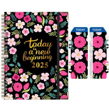 2025 English Notebook A5 Coil Notepad 365 Day Work Schedule Diary - 1