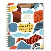 2025 Board Clip A4 English Notebook Coil Diary Planner - Abstract - 1
