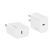 USAMS CC228 20W Fast Charging Charger Set - USB-C to USB-C (US Plug) - 2