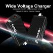 Carbon Fiber GaN PD65W Type-C + QC3.0 USB Quick Charger, AU Plug - 6