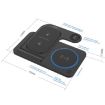 Onten CW11 3 in 1 Folding Wireless Charging - Black - 7