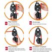 XINDA XD-8620 Heavy Object Lifting And Dragging Riser Pulley - Red Black - 6