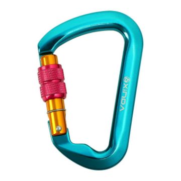XINDA XD-8128 Outdoor Rock Climbing Carabiner - Threaded-Blue - 1
