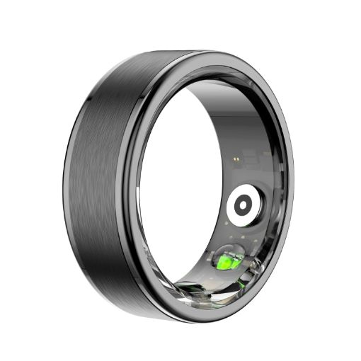 R03 SIZE 11 Smart Ring - Heart Rate/Blood Oxygen/Sleep - Black - 1