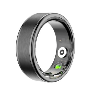 R03 SIZE 12 Smart Ring - Heart Rate/Blood Oxygen/Sleep - Black - 1