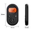 Mini Portable Rechargeable FM/AM Radio With Backlight - Black - 3
