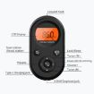 Mini Portable Rechargeable FM/AM Radio With Backlight - Black - 4