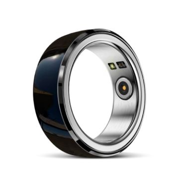 R8 SIZE 18 Smart Ring - Heart Rate/Blood Oxygen/Sleep - Black - 1