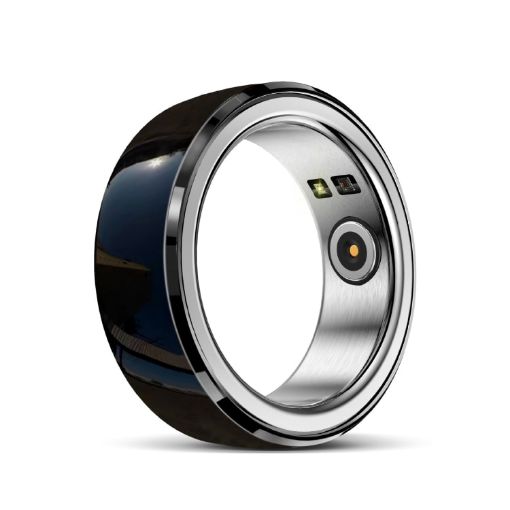 R8 SIZE 22 Smart Ring - Heart Rate/Blood Oxygen/Sleep - Black - 1