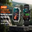 T26 1.96" Color Screen Smart Watch - Bluetooth Call/Health Monitoring - Green - 5