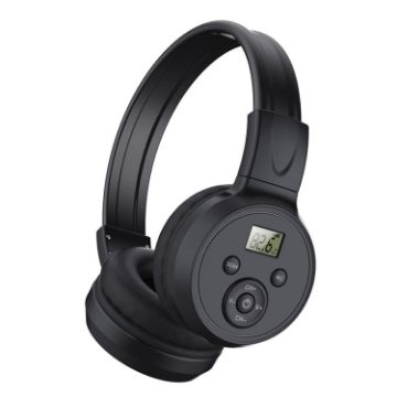 F4 Digital Display FM Radio Headphone - Battery Version - 1