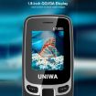 UNIWA E1805 1.77" SC6531E Dual SIM GSM Bluetooth Torch FM MP3 MP4 Blue - 3