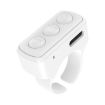 Bluetooth Remote Finger Ring Video Controller White - 1