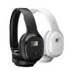 Portable Digital Display FM Headphone - Black - 2