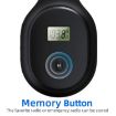Portable Digital Display FM Headphone - Black - 3
