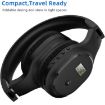 Portable Digital Display FM Headphone - Black - 7