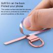 Silver T-shape Metal Mobile Phone Lanyard Fixing Gasket - 7