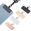 Silver Rectangle Metal Phone Lanyard Gasket - Mobile Fixing - 4