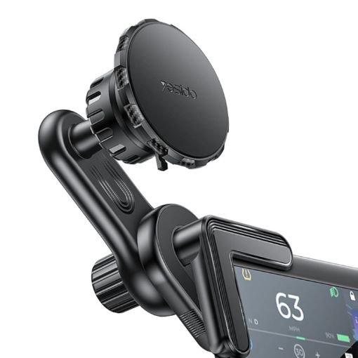 Yesido C212 Car Floating Screen Magnetic Phone Holder - Black - 1