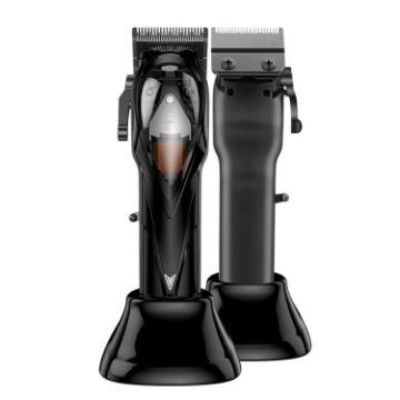Rechargeable Magnetic Suspension Electric Hair Clipper (Black) - 1