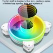 COOLMOON 12cm Infinity Lens Computer Cooling Fan PWM ARGB Chassis Cooling Fan - 6