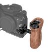 PULUZ Universal Slide Quick Release Wooden Handle for Camera Cage Stabilizer - 1