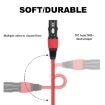4 Color/Set XLR 3pin Male to Female Audio Cable, 1.8m Length - 3