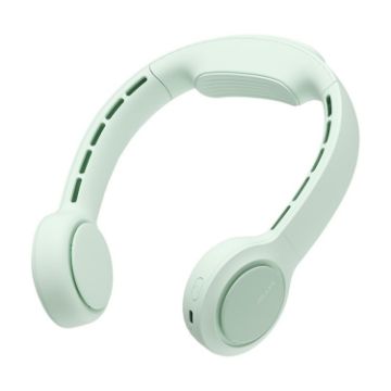 JisuLife FA31 USB Rechargeable Hanging Neck Mini Fan - Mint Green - 1
