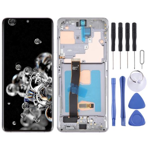 Samsung Galaxy S20 Ultra 4G/5G SM-G988 OLED LCD Screen Digitizer Assembly - 1