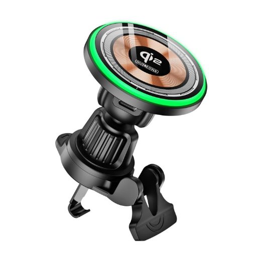 V5 15W Qi2 Car Wireless Charging Holder (Black) - 1