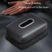 Gray Car Seat Armrest Tissue Box Sun Visor Seat Back Hanging Paper Bag - 5