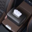Gray Car Seat Armrest Tissue Box Sun Visor Seat Back Hanging Paper Bag - 9