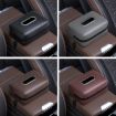 Car Seat Armrest Tissue Box Sun Visor Seat Back Hanging Paper Bag - 2
