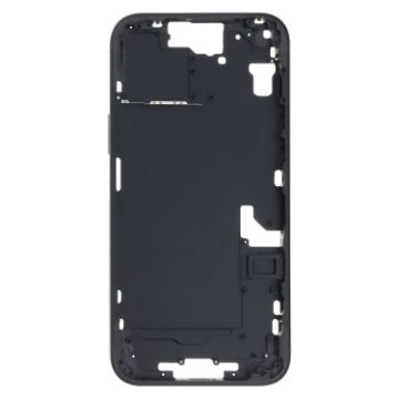 iPhone 15 Plus Middle Frame Bezel Plate + Side Keys + Card Tray - Black - 1