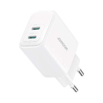 JOYROOM JR-TCF12 20W Dual USB-C Fast Charger EU Plug White - 1