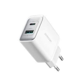 JOYROOM JR-TCF15 30W USB+USB-C Fast Charger EU Plug White - 1