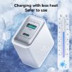JOYROOM JR-TCF15 30W USB+USB-C Fast Charger EU Plug White - 4