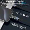 USB-C to 8 Pin PD Adapter - Fast Charging/Data Transfer - Gun Metal - 9
