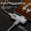 USB-C Male to Dual Type-C Female OTG Converter PD100W Charging Adapter - 7