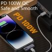 USB-C Male to Dual Type-C Female OTG Converter PD100W Charging Adapter - 5