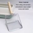 Metal Cat Litter Scoop Partition Filter Shovel - Rose Gold - 3