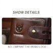BULL CAPTAIN 232 RFID Anti-Theft Cowhide Men Zipper Wallet - 5