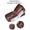 BULL CAPTAIN 232 RFID Anti-Theft Cowhide Men Zipper Wallet (Black) - 4